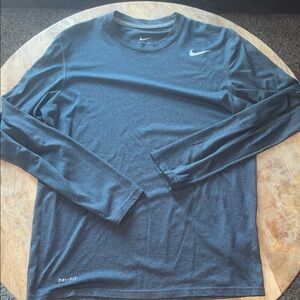 Nike Men's Dri-Fit Long Sleeve Tee - Dark Gray